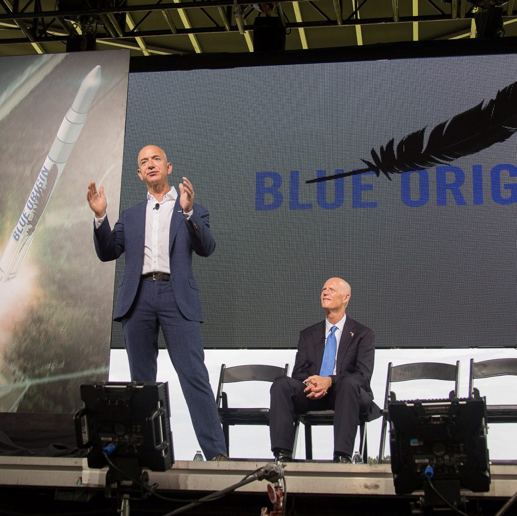 Jeff Bezos’s Blue Origin Could Race SpaceX to the Moon