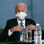 No, Joe Biden did not have a maskless birthday party last week.
