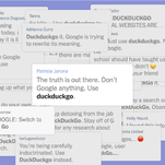 Fed Up With Google, Conspiracy Theorists Turn to DuckDuckGo