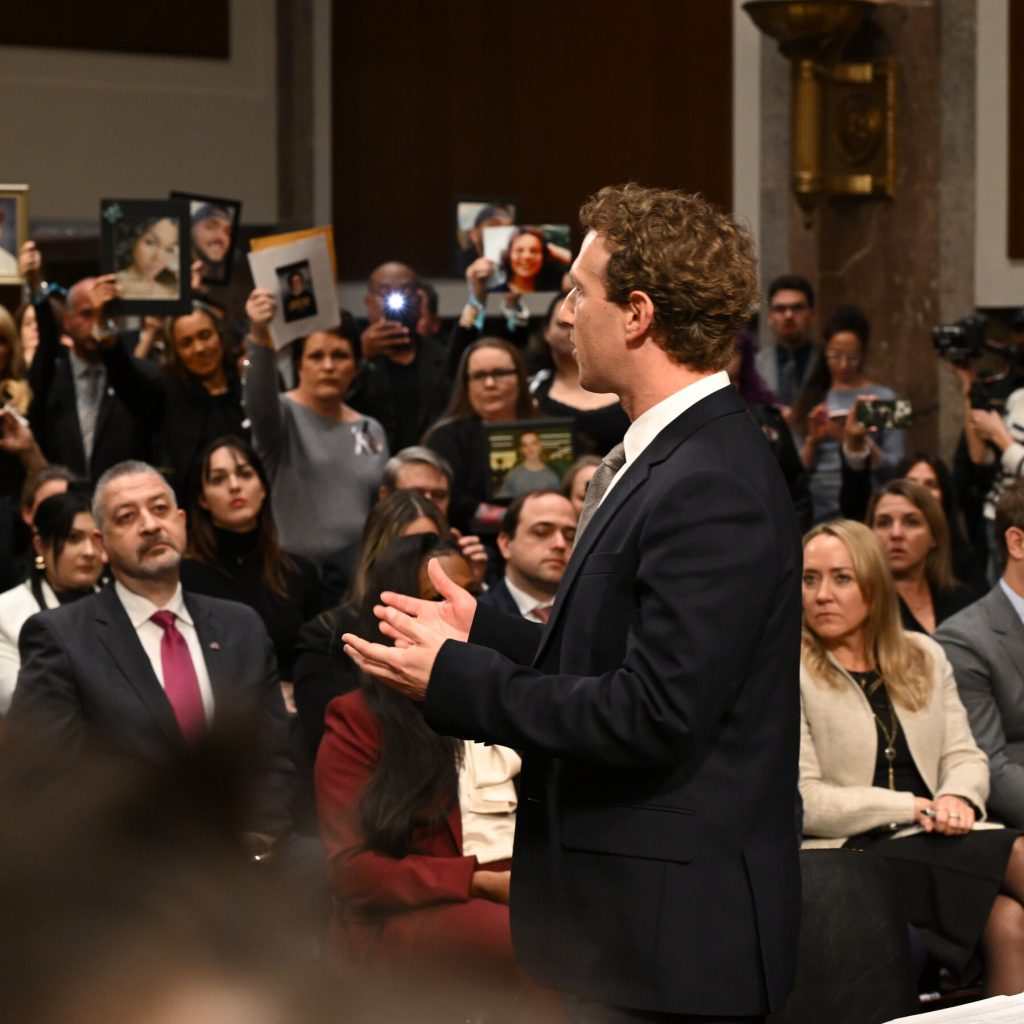 Mark Zuckerberg Addresses Families at Senate Child Safety Hearing